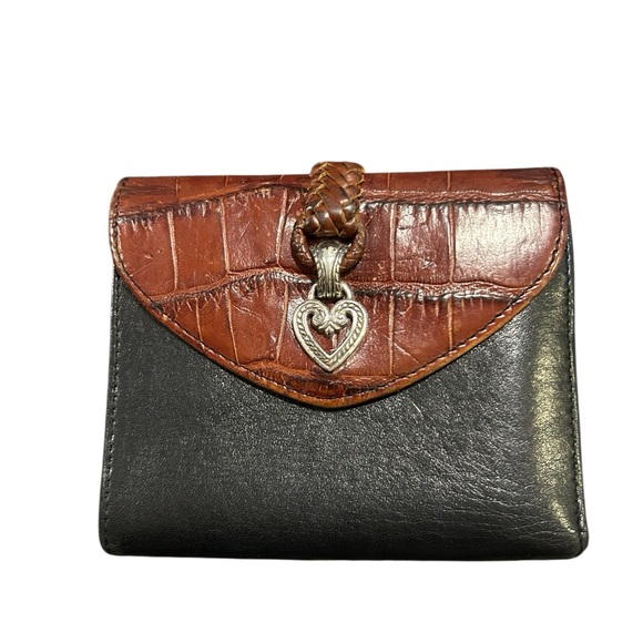 Brighton: Black and Brown Women's Wallet - Picture 1 of 7